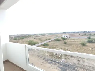 View from the balcony of the Elite Homes 3 BHK sample flat